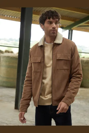 Threadbare Faux Fur Suede Borg Lined JacketXXL