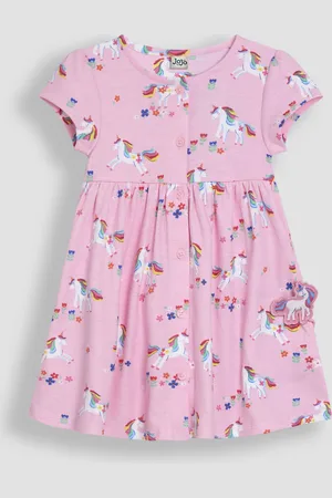 JoJo Maman Bébé 100% Cotton Button Through Dress8086 cm