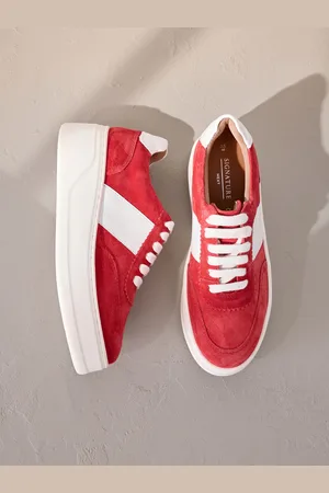 Next Signature Premium Leather Chunky Wedge Lace-Up Trainerseu43