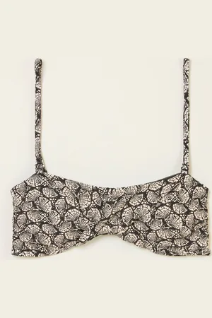 Fat Face FatFace Mono Shell Bandeau Bikini TopEU 52 (UK 24)