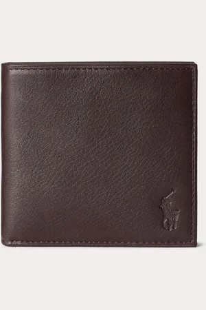Ralph Lauren Pebbled Leather Billfold WalletJeden