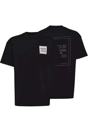 Barbour Micro Block Graphic 100% Cotton Black T-ShirtL