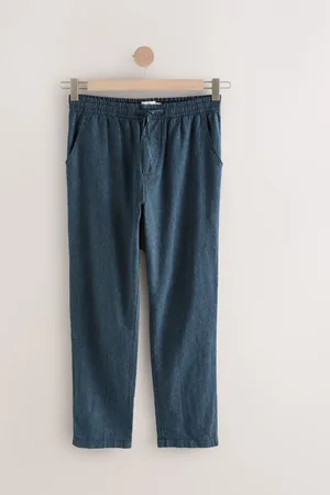Next Cotton Linen Striped Trousers30 R
