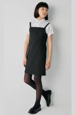 Clarks School Senior Girls Woven Pinafore Dress10 lat (140 cm)