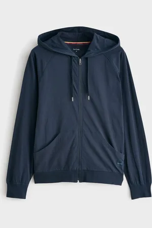 Paul Smith Navy Zip Through 100% Cotton HoodieL