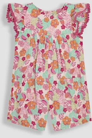 JoJo Maman Bébé Frill Sleeve Playsuit7480 cm