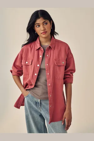 Next Print Oversized Denim 100% Cotton ShirtM Reg
