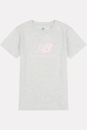 New Balance Girls 100% Cotton Stacked Logo T-Shirt10