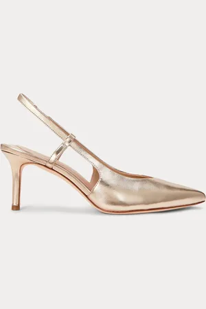 Ralph Lauren Khloe Leather Slingback HeelsEU 38 (UK 5)