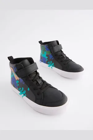 Next Minecraft Elastic Lace High Top TrainersEU 35.5 (UK 3)