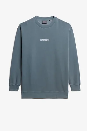 Superdry Oversized Micro Logo Graphic Loose Crew Sweatshirt34-36