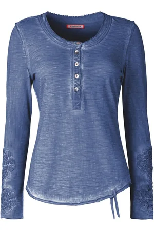 Joe Browns Crochet Patch Henley 100% Cotton Top44