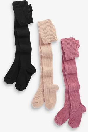 Next Cotton Rich Rib Tights 3 Pack6