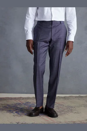 Next Slim Fit Signature Zignone Check Suit: Trousers34W x 31L (UK 34 R)