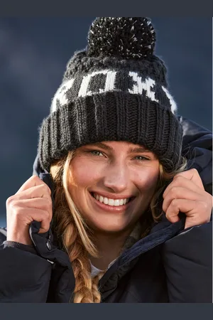 Roxy Tonic Logo Knitted Pom Beanie HatJeden