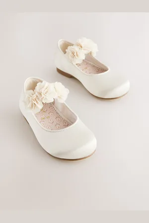 Next Satin Bridesmaid Occasion Corsage Mary Jane ShoesEU 30.5 (UK 12)