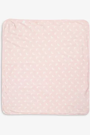The Little Tailor Baby Soft Jersey 100% Cotton Bunny Print BlanketJeden