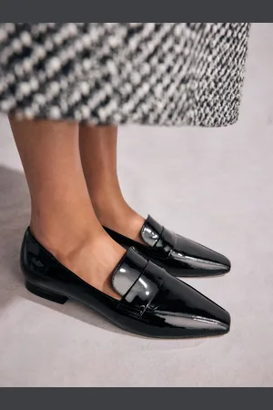 Next Tabitha Simmons Jess Leather Square Toe LoafersEU 41 (UK 7)