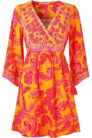 Joe Browns Embroidered Neckline Vibrant Print TunicEU 42 (UK 14)