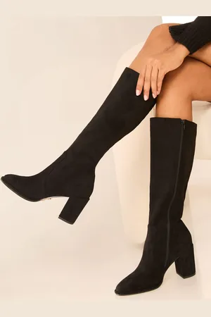 Lipsy London Block Heel Knee High Faux Suede BootEU 42 (UK 9)