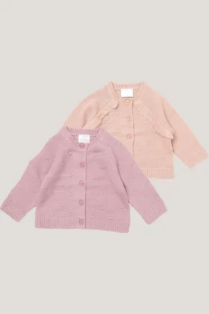 Rock-a-bye Baby Boutique Pink Knitted Cardigans 2 Pack3