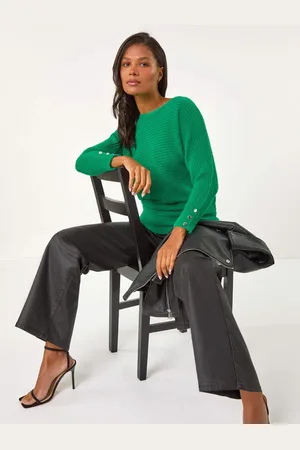 Roman Fluffy Batwing Blouson Jumper42