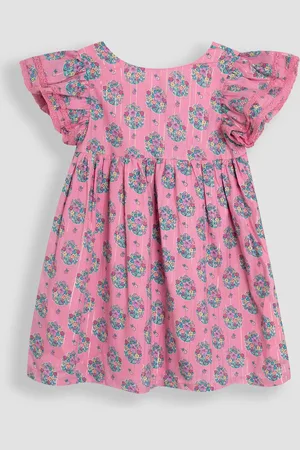 JoJo Maman Bébé Double Frill Shoulder Dress8086 cm