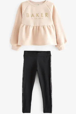 Ted Baker Komplet : sweter z baskinką w 100% z bawełny i legginsy7 lat (122 cm)