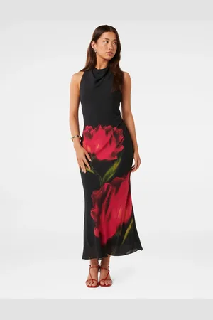 Forever New Sukienka maxi Michelle z odkrytymi plecami34