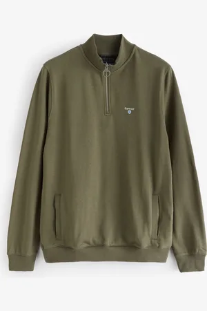Barbour Bluza Beckhill z krótkim zamkiem, w 100% z bawełnyM