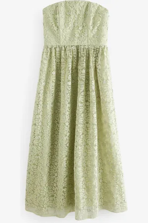 Next N. Premium Occasion Lace Bandeau Maxi DressEU 36 (UK 8)