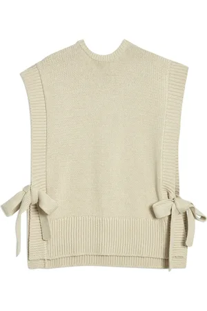 Albaray Natural 100% Organic Cotton Knitted Tabbard Tank TopM