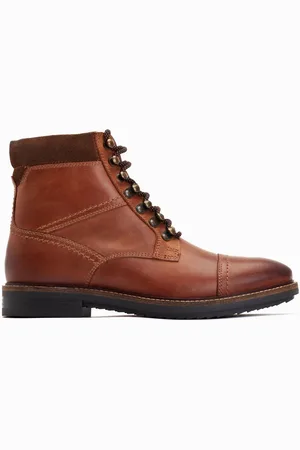 Base London Ashland Lace Up Toe Cap BootsEU 45 (UK 11)