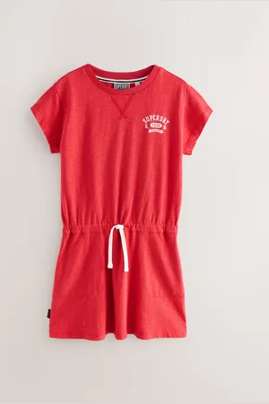 Superdry Crack Printed 100% Organic Cotton Dress134140 cm