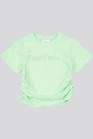 Juicy Couture Girls Diamante Ringer 100% Cotton T-Shirt140146 cm