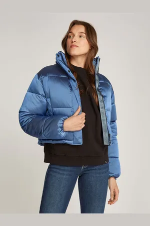 Calvin Klein Shiny Cropped Puffer JacketL
