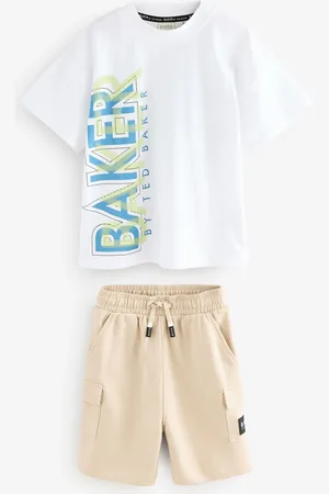 Ted Baker Graphic T-Shirt and Cargo Shorts Set122128 cm