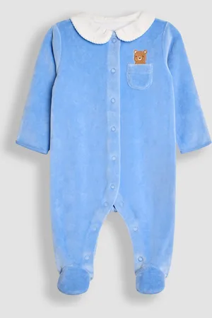 JoJo Maman Bébé Velour Sleepsuit9