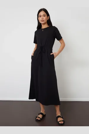 Threadbare Ruched Waist Jersey Midi Dress42
