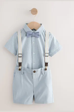 Next Shirt, Shorts, Bow Tie & Braces Set (3mths-9yrs)98104 cm
