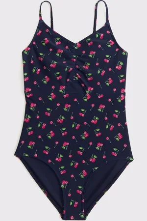 Abercrombie & Fitch Cherry Print Cut Out Swimsuit166168 cm