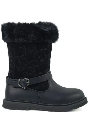 Toezone Lumi Faux Fur Zip Heart Buckle BootsEU 29 (UK 11)