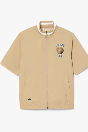 Lacoste Breathable Stretch Golf Brown WindbreakerL