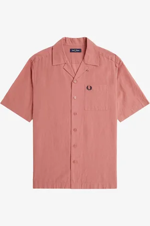 Fred Perry Crepe Textured Short Sleeve Resort ShirtXL