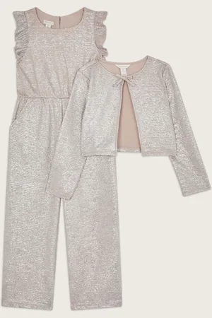 Monsoon Imogen Shimmer Jacket and Jumpsuit Set152158 cm