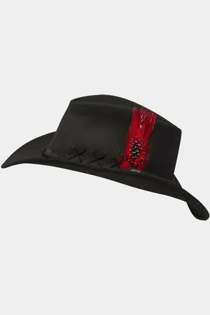 Joe Browns Embroidered Leather Fedoraonesize