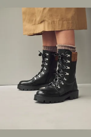 Next Forever Comfort Lace-Up Collared Hiker BootsEU 38.5 (UK 5.5)