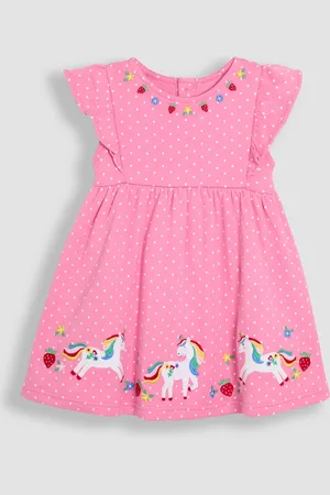 JoJo Maman Bébé 100% Cotton Appliqué Summer Dress7480 cm