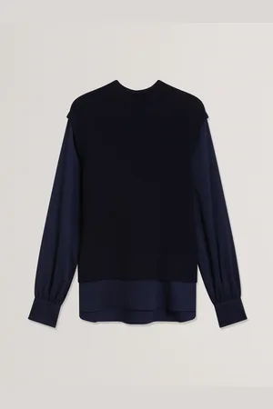 Ted Baker Caycey-Raglan Detail Shirt Sleeve and Hem Tank36