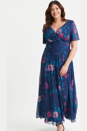 Scarlett & Jo Sukienka maxi Isabelle z rozkloszowanymi rękawami40